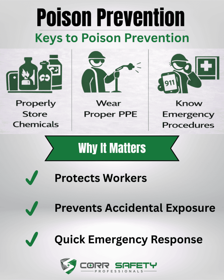 Safe From Posoon March Safety Month: Ergonomics, Hazard Communication & Poison Prevention